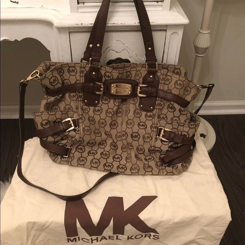 Michael Kors Large Brown Leather Bag